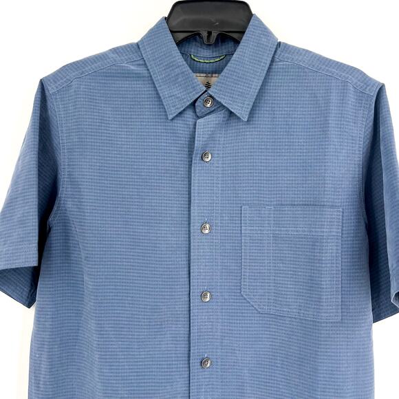ROYAL ROBBINS Men's Desert Pucker Dry S/S Shirt Medium Collins Blue NWOT - Picture 6 of 11